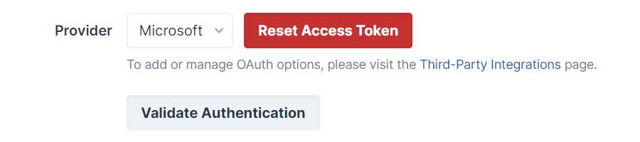 Reset Access Token