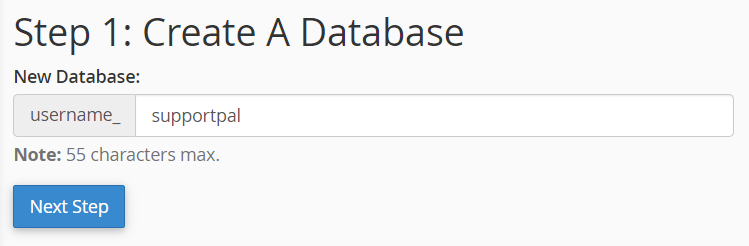 Create MySQL Database