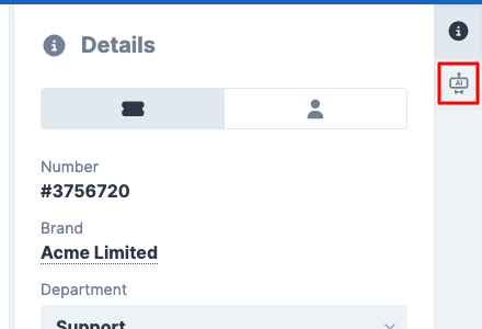 AI Assistant Context Panel Button