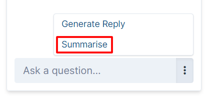 Widget Summarise Ticket