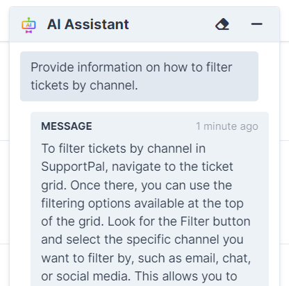 Widget Question Answer