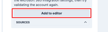 Context Panel Add To Editor