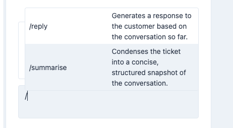 Context Panel Summarise Ticket