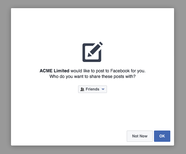 Facebook Access Token Step 2