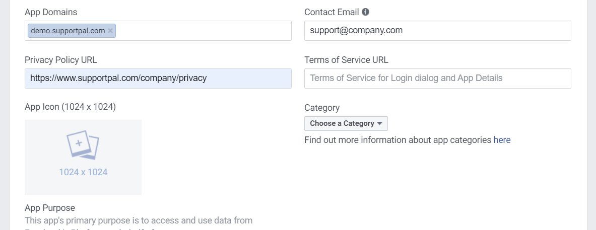 Facebook App Domains