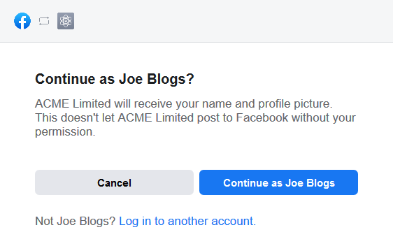 Facebook Access Token Step 1