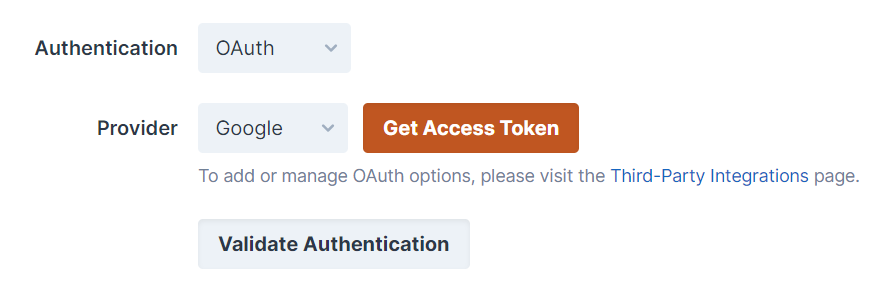 Google OAuth Provider