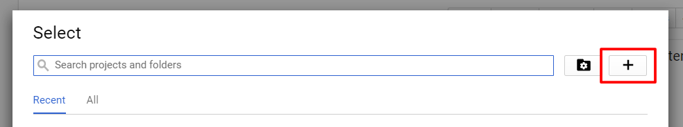 Create New Project (Step 1)