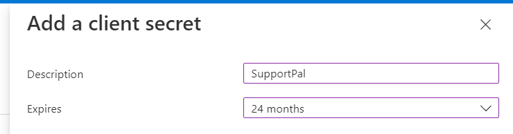 Add Client Secret