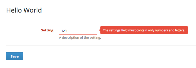 JS Validation Error