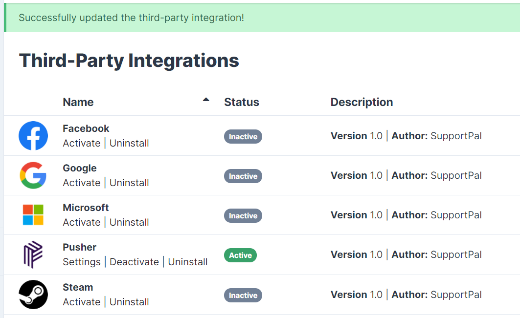 Third-Party Integrations