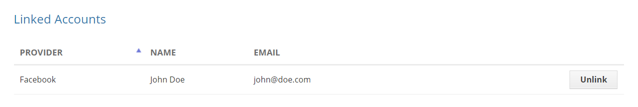 Unlink Account