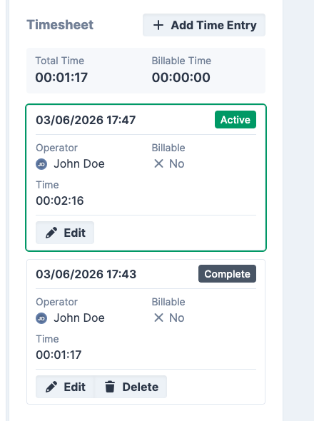 Timesheet