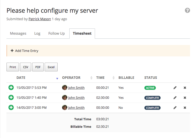 Timesheet