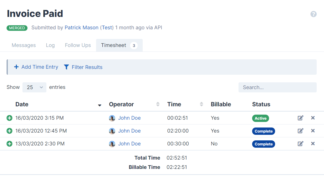 Timesheet
