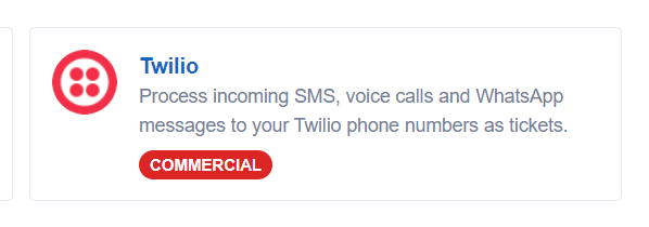 Twilio Channel on Marketplace