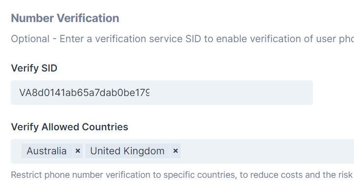 SupportPal Twilio Integration Settings