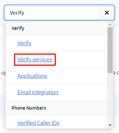 Twilio Verify Services