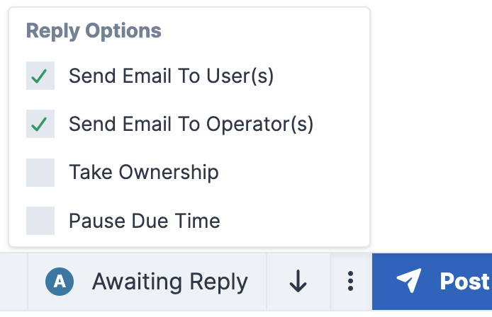 Reply Options